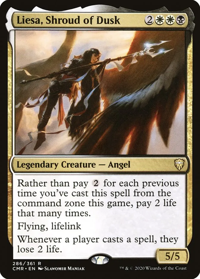 2020 Commander Legends Liesa, Shroud of Dusk #286 rare card image