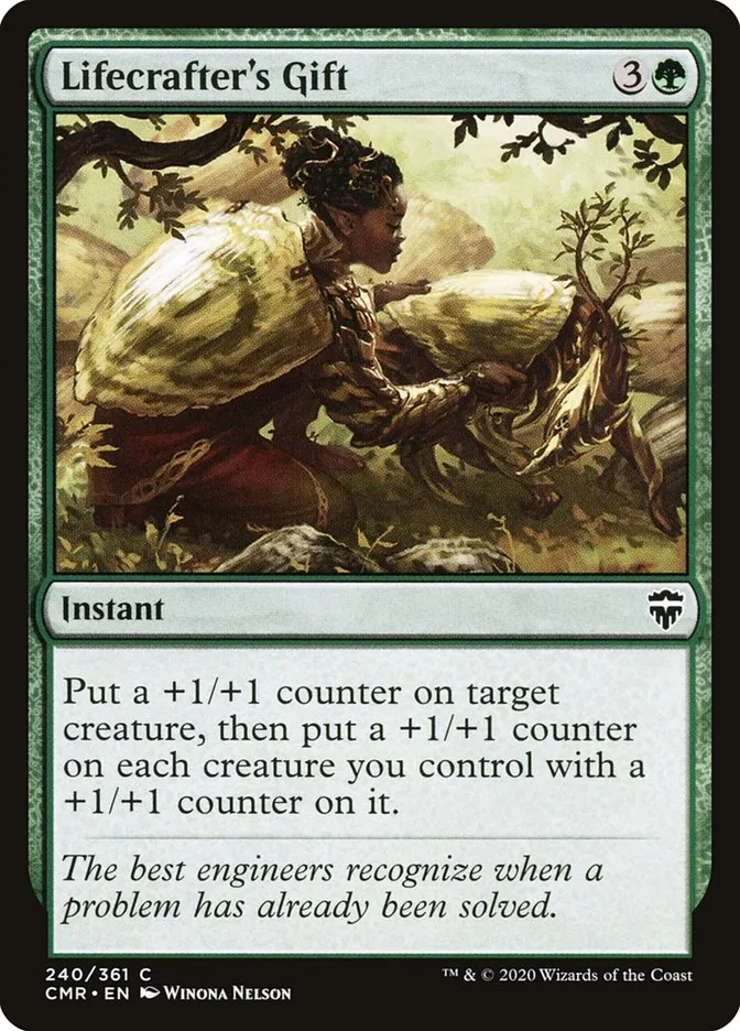 2020 Commander Legends Lifecrafter's Gift #240 common card image