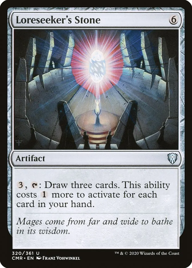 2020 Commander Legends Loreseeker's Stone [Foil] uncommon #320 uncommon card image