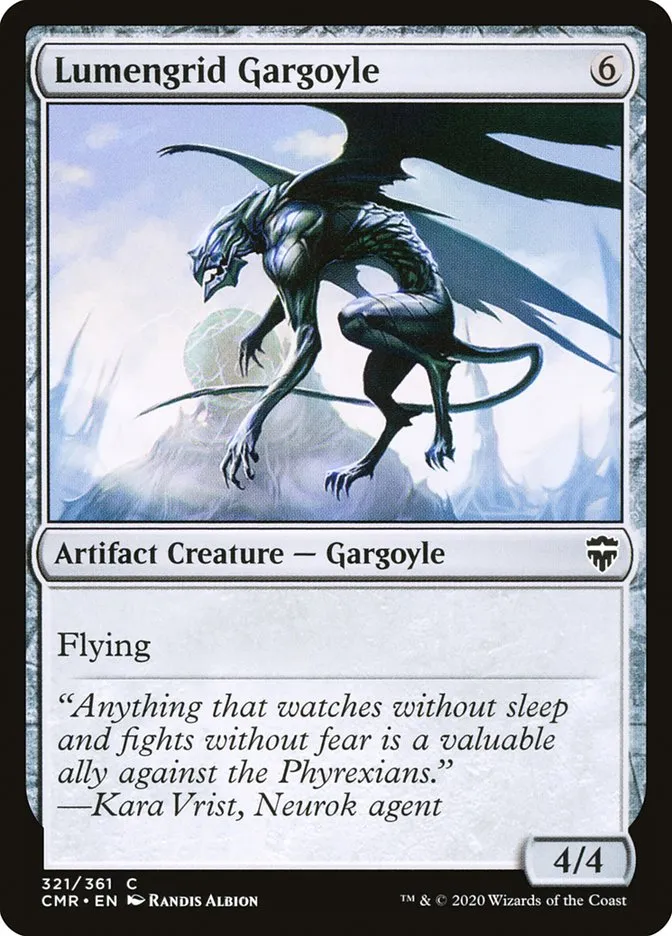 2020 Commander Legends Lumengrid Gargoyle [Foil] common #321 common card image