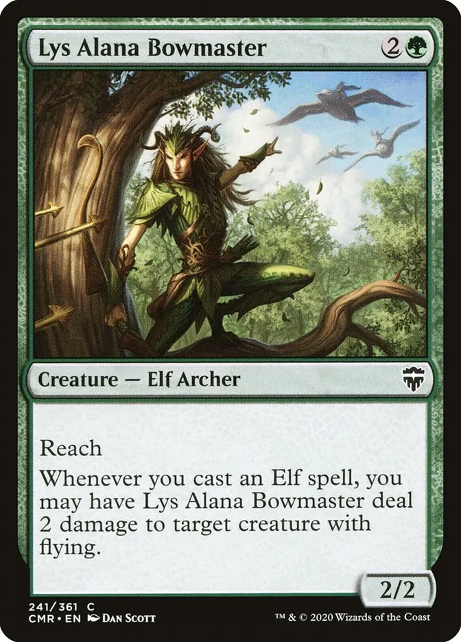 2020 Commander Legends Lys Alana Bowmaster common #241 common card image