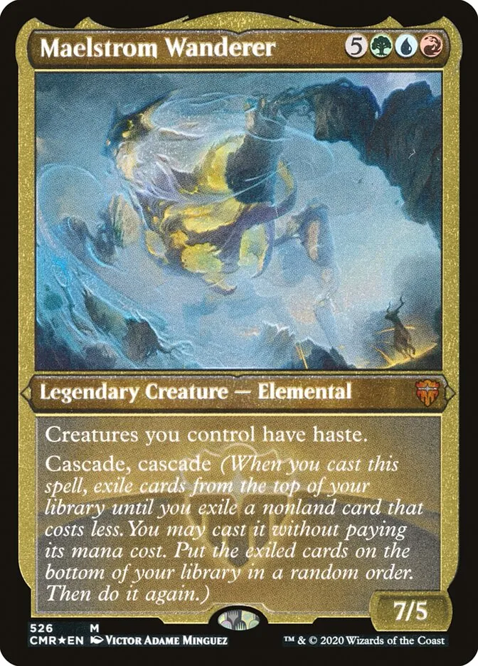 2020 Commander Legends Maelstrom Wanderer [Foil Etched] mythic #526 mythic card image