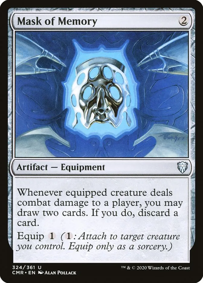 2020 Commander Legends Mask of Memory #324 uncommon card image