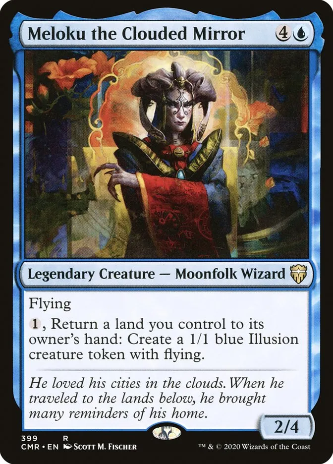 2020 Commander Legends Meloku the Clouded Mirror #399 rare card image
