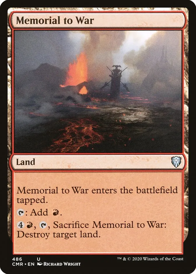 2020 Commander Legends Memorial to War #486 uncommon card image