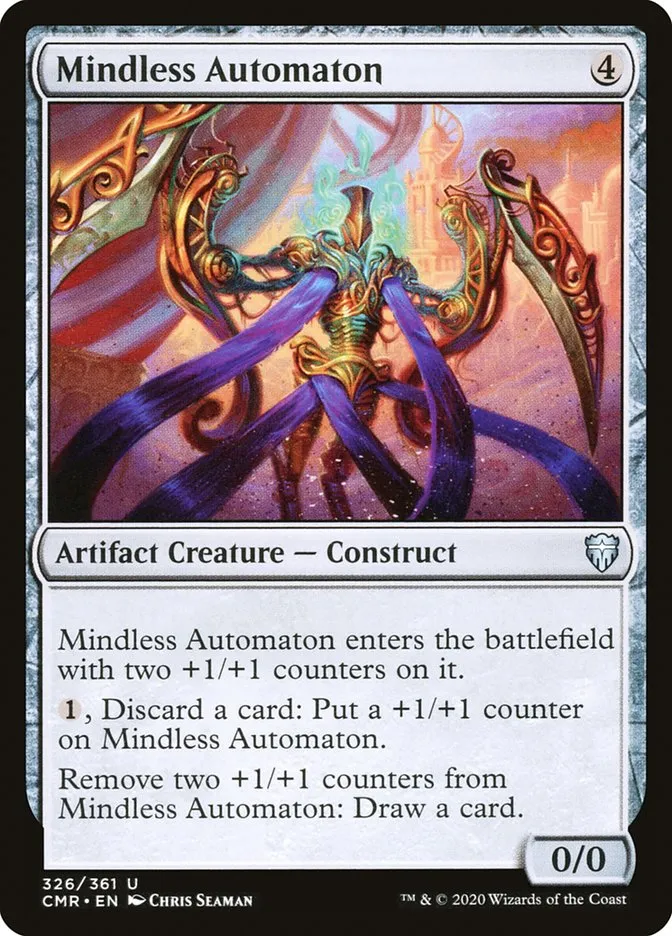 2020 Commander Legends Mindless Automaton uncommon #326 uncommon card image