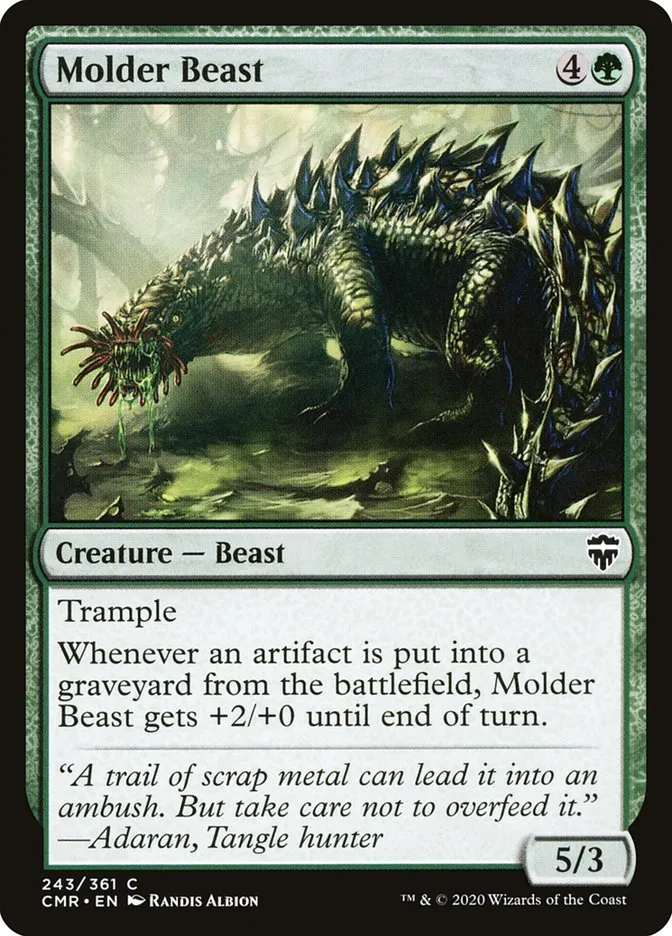 2020 Commander Legends Molder Beast common #243 common card image