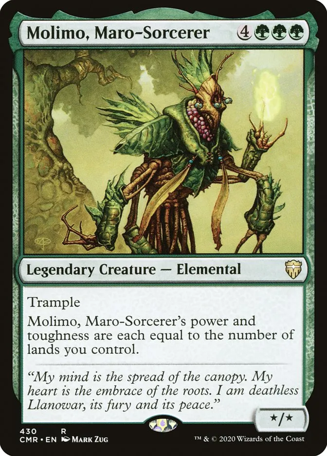 2020 Commander Legends Molimo, Maro-Sorcerer #430 rare card image