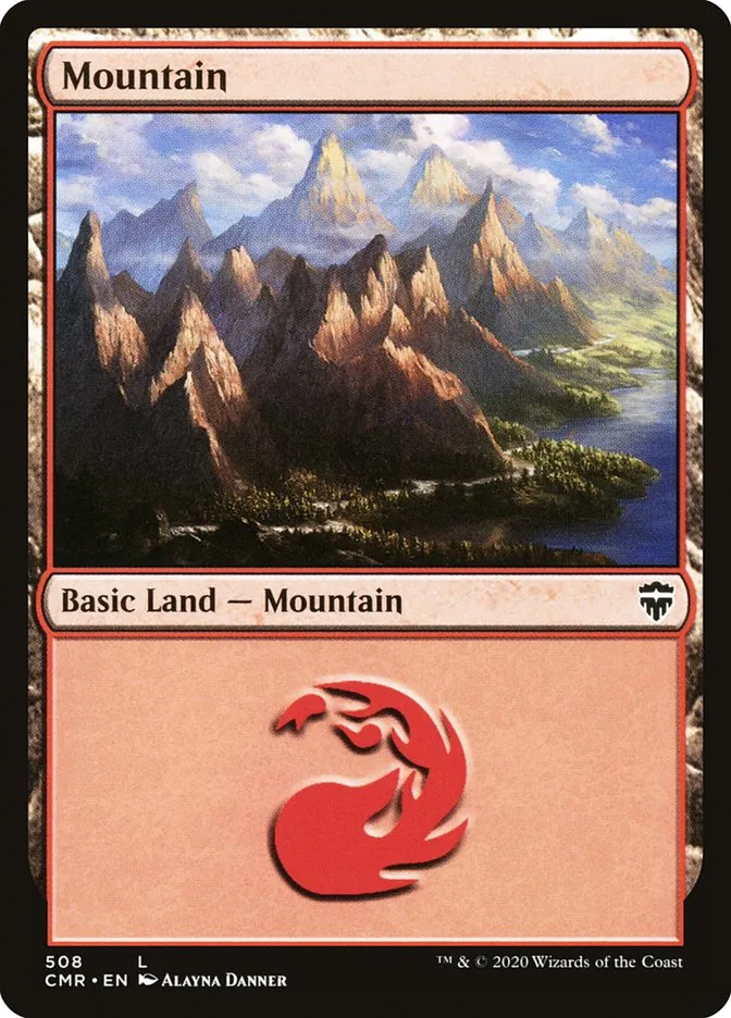 2020 Commander Legends Mountain common #508 common card image