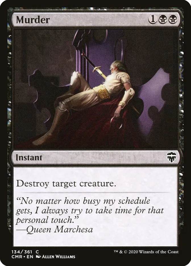 2020 Commander Legends Murder common #134 common card image