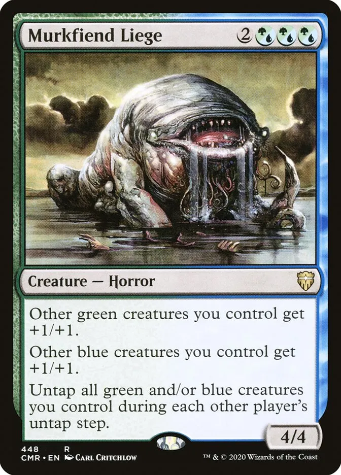 2020 Commander Legends Murkfiend Liege #448 rare card image