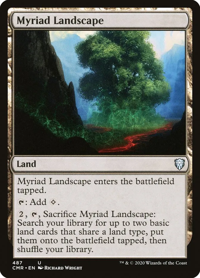 2020 Commander Legends Myriad Landscape uncommon #487 uncommon card image