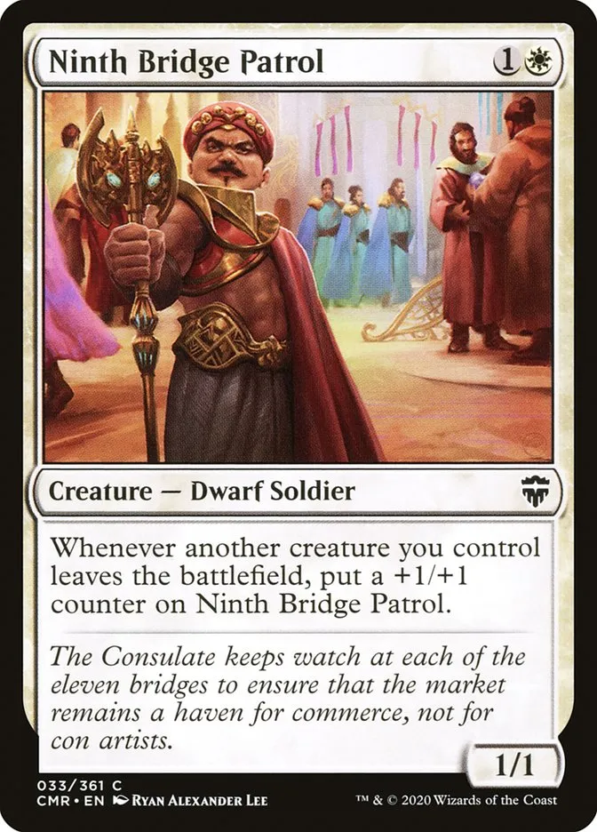 2020 Commander Legends Ninth Bridge Patrol [Foil] common #33 common card image
