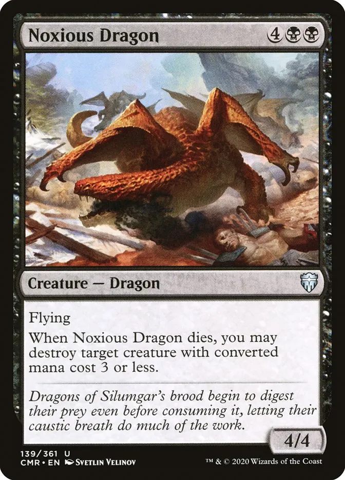 2020 Commander Legends Noxious Dragon uncommon #139 uncommon card image