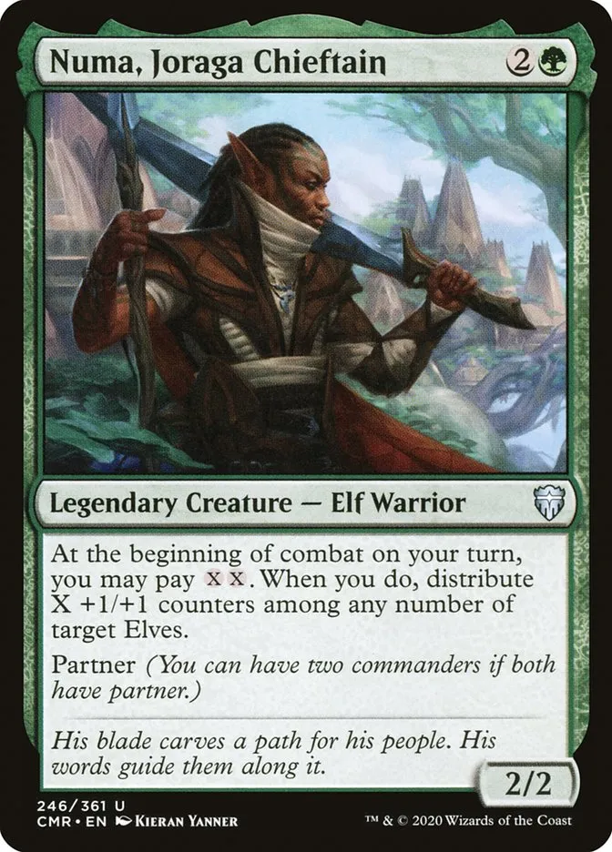2020 Commander Legends Numa, Joraga Chieftain #246 uncommon card image