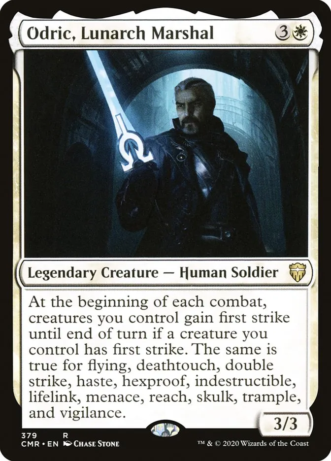 2020 Commander Legends Odric, Lunarch Marshal #379 rare card image