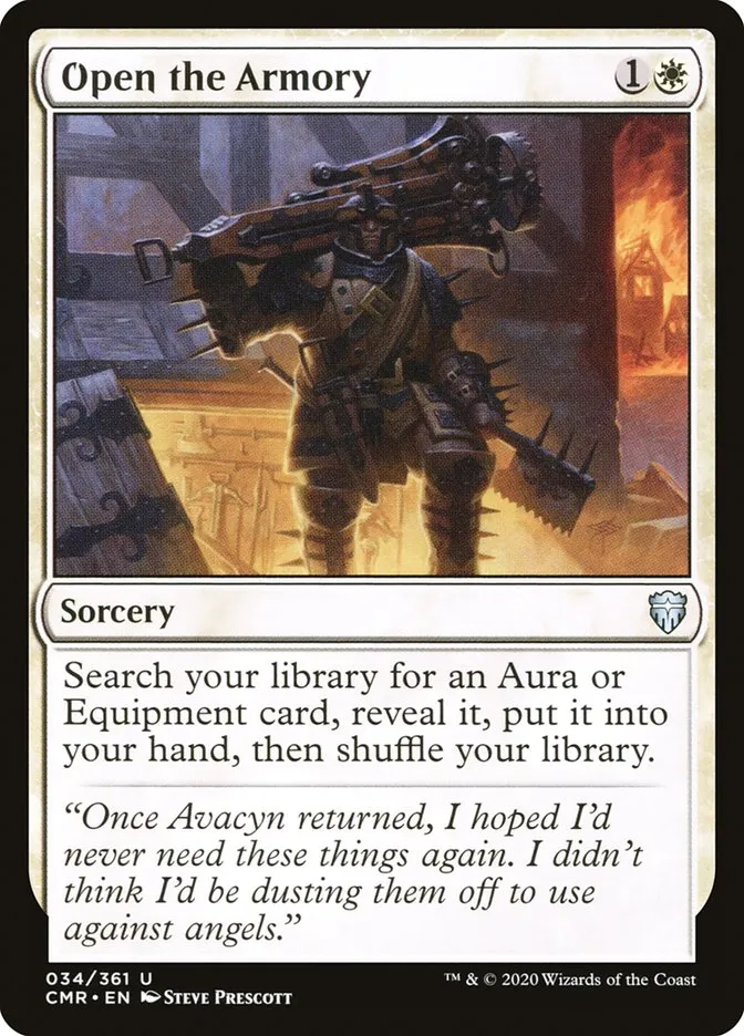 2020 Commander Legends Open the Armory [Foil] uncommon #34 uncommon card image