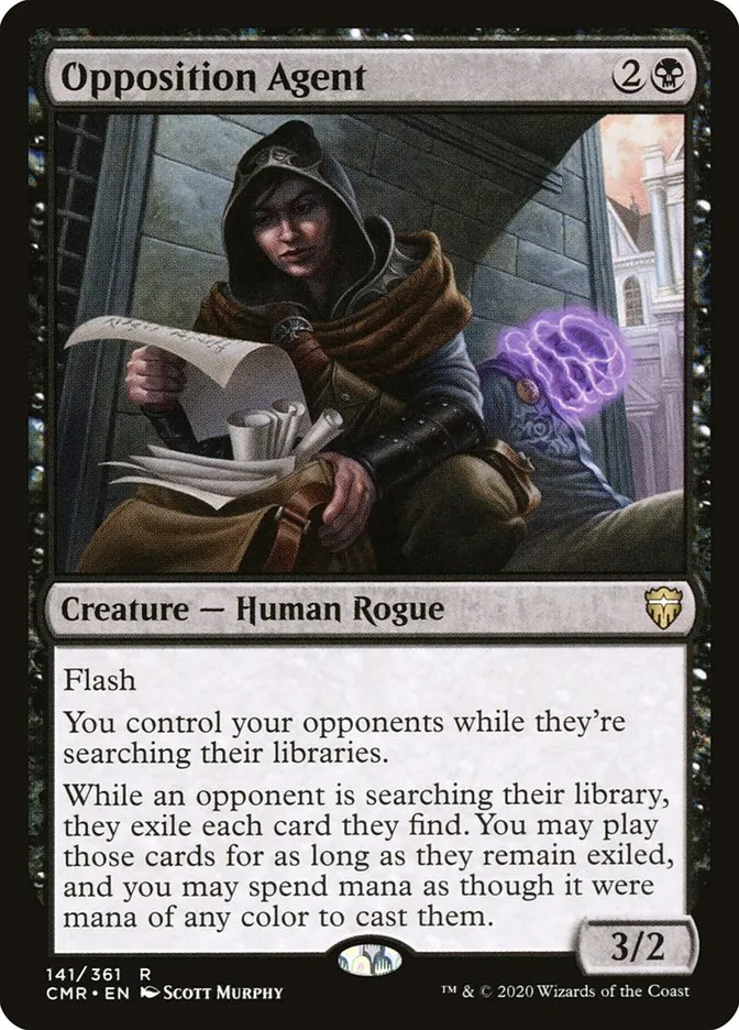 2020 Commander Legends Opposition Agent #141 rare card image