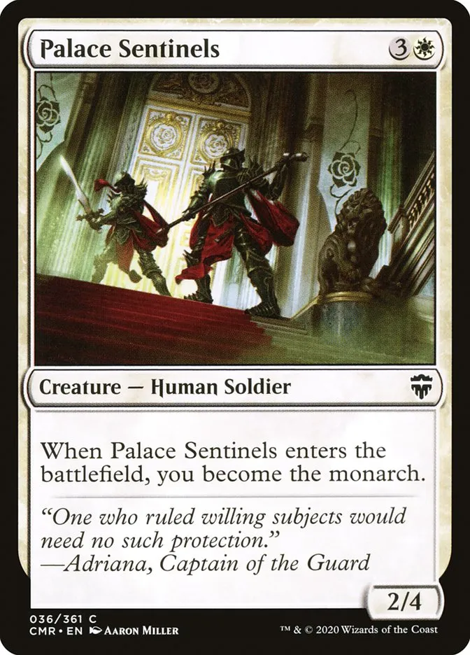 2020 Commander Legends Palace Sentinels common #36 common card image