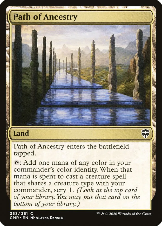 2020 Commander Legends Path of Ancestry #353 common card image