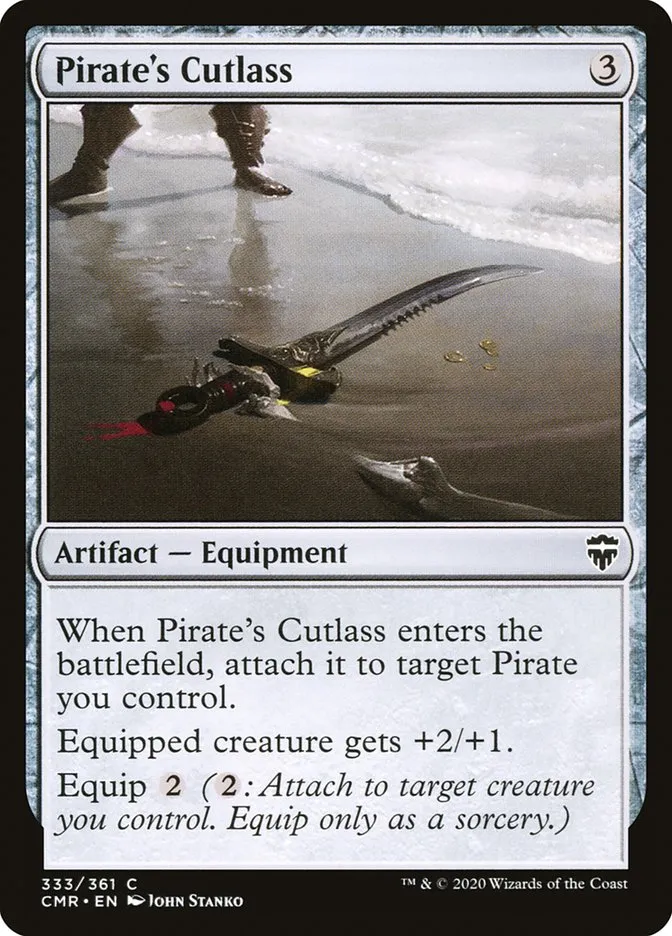 2020 Commander Legends Pirate's Cutlass common #333 common card image