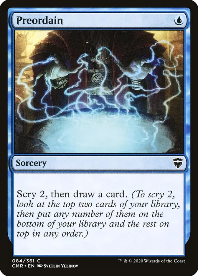 2020 Commander Legends Preordain common #84 common card image