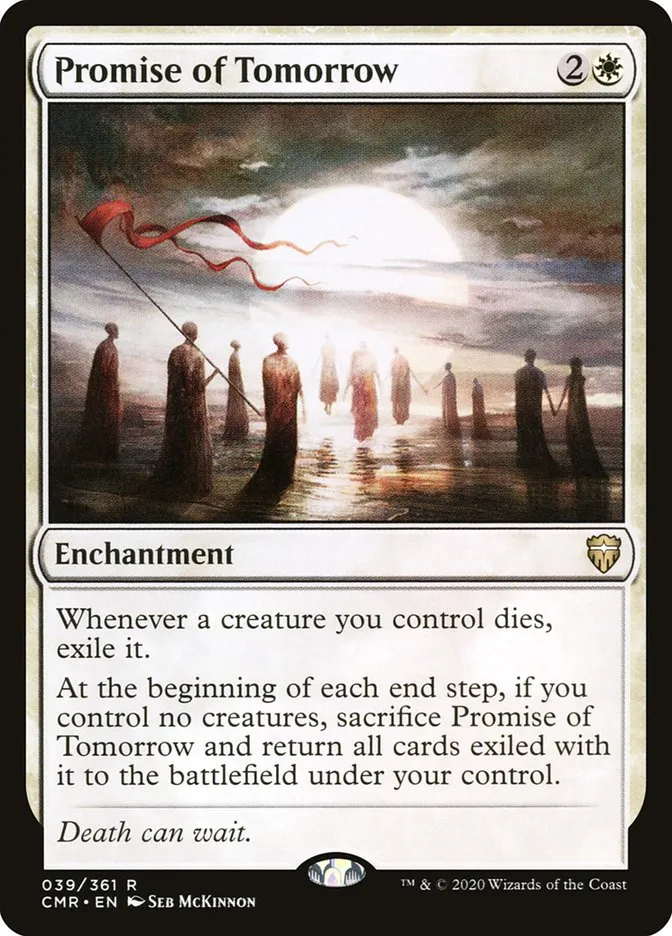 2020 Commander Legends Promise of Tomorrow [Foil] rare #39 rare card image