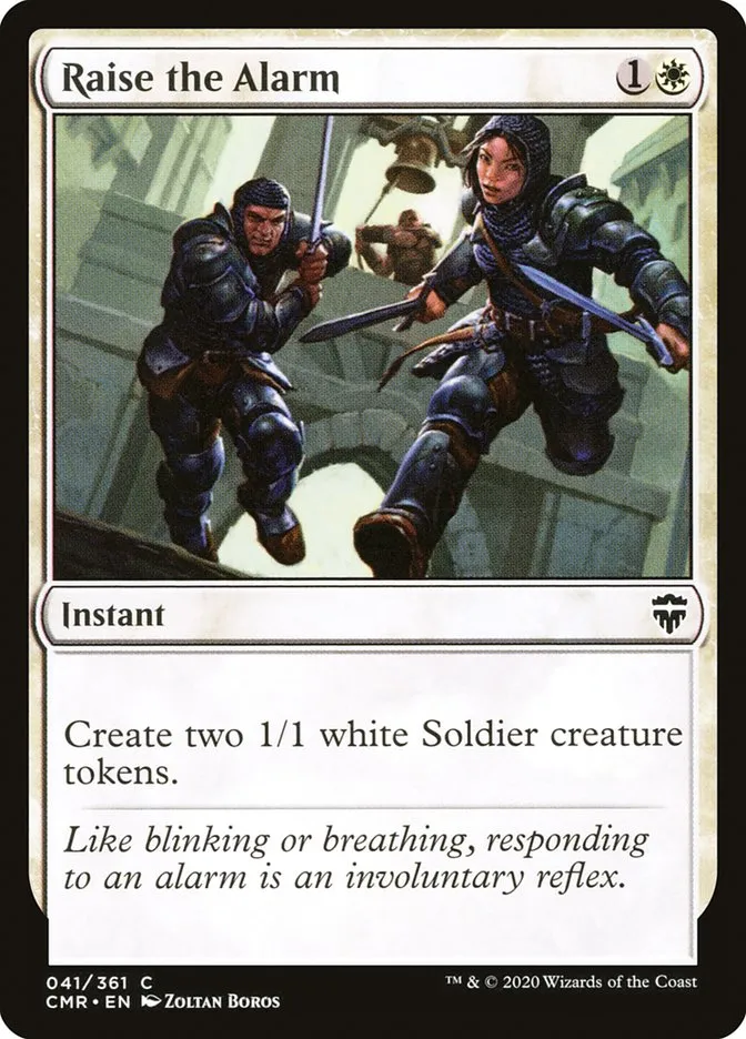 2020 Commander Legends Raise the Alarm [Foil] common #41 common card image