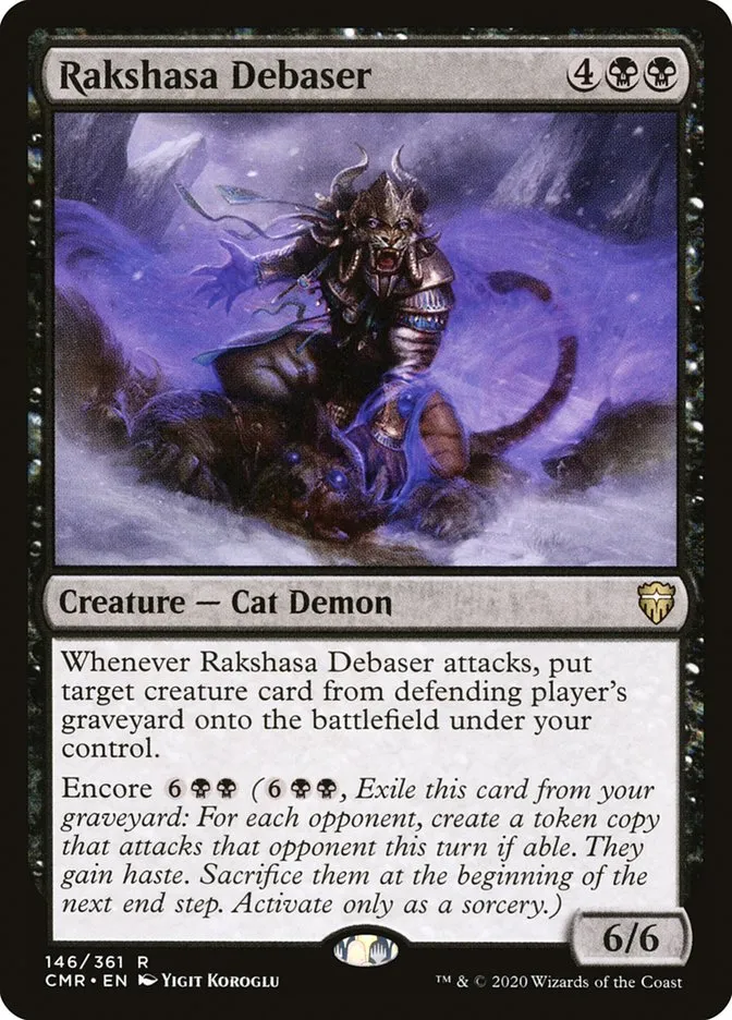 2020 Commander Legends Rakshasa Debaser rare #146 rare card image