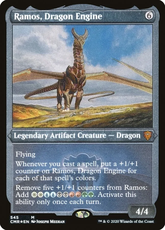 2020 Commander Legends Ramos, Dragon Engine [Foil Etched] mythic #545 mythic card image