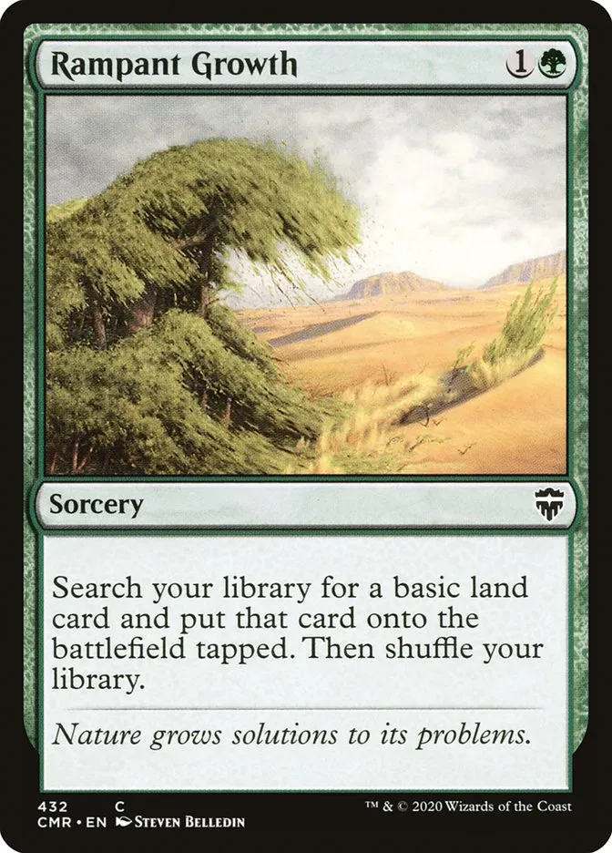 2020 Commander Legends Rampant Growth #432 common card image