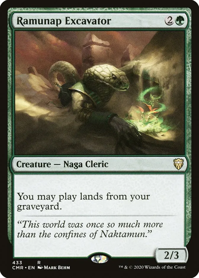 2020 Commander Legends Ramunap Excavator #433 rare card image