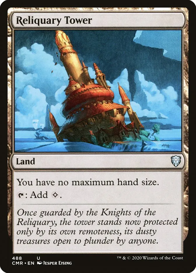 2020 Commander Legends Reliquary Tower uncommon #488 uncommon card image