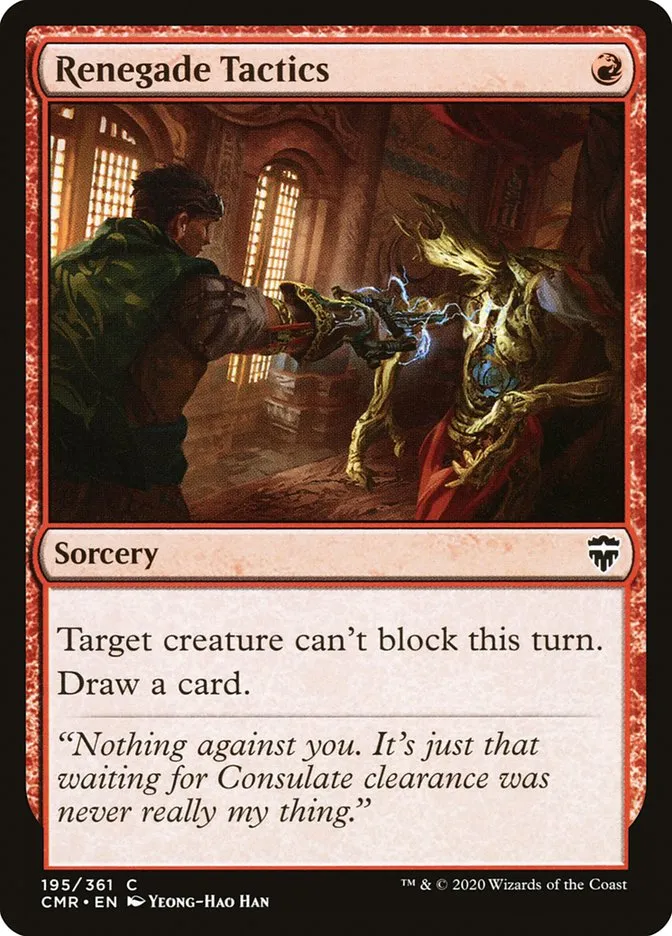 2020 Commander Legends Renegade Tactics common #195 common card image