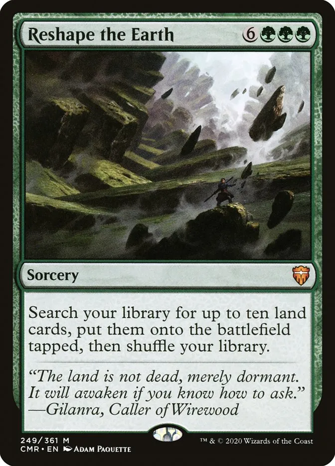 2020 Commander Legends Reshape the Earth mythic #249 mythic card image
