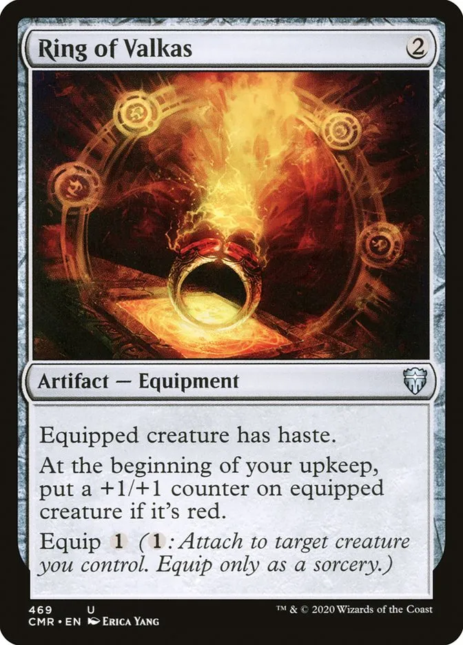 2020 Commander Legends Ring of Valkas #469 uncommon card image