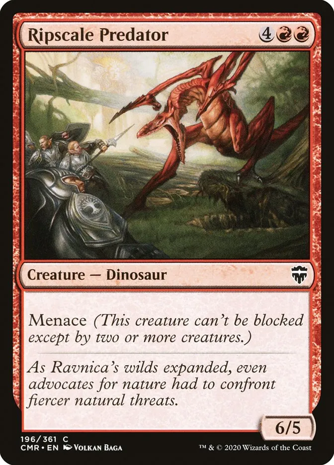 2020 Commander Legends Ripscale Predator common #196 common card image