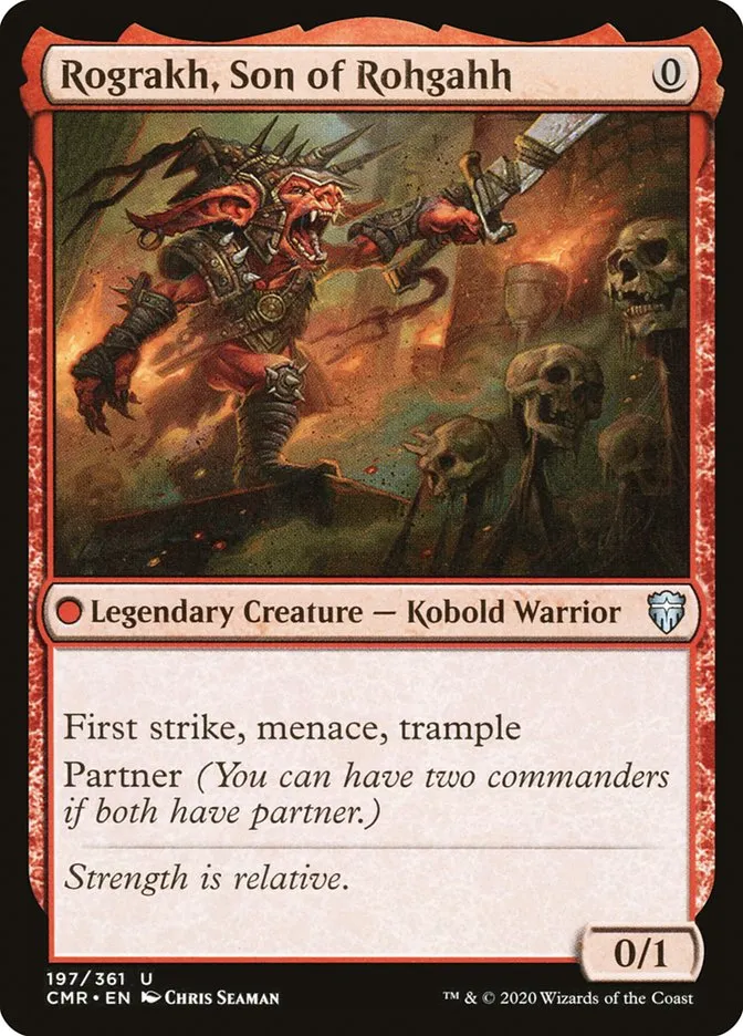 2020 Commander Legends Rograkh, Son of Rohgahh #197 uncommon card image