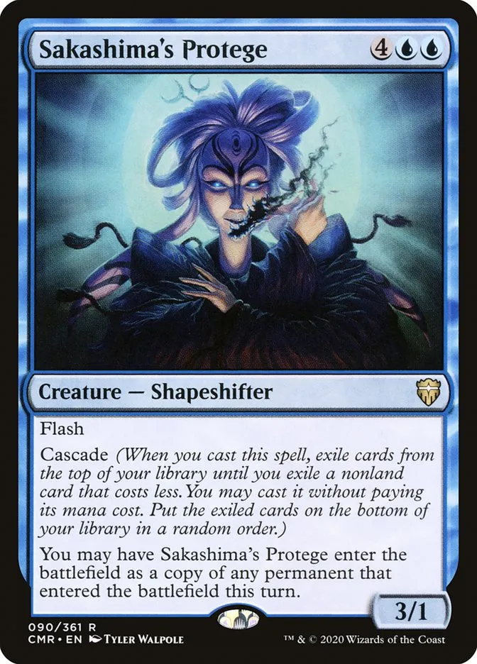 2020 Commander Legends Sakashima's Protege #90 rare card image