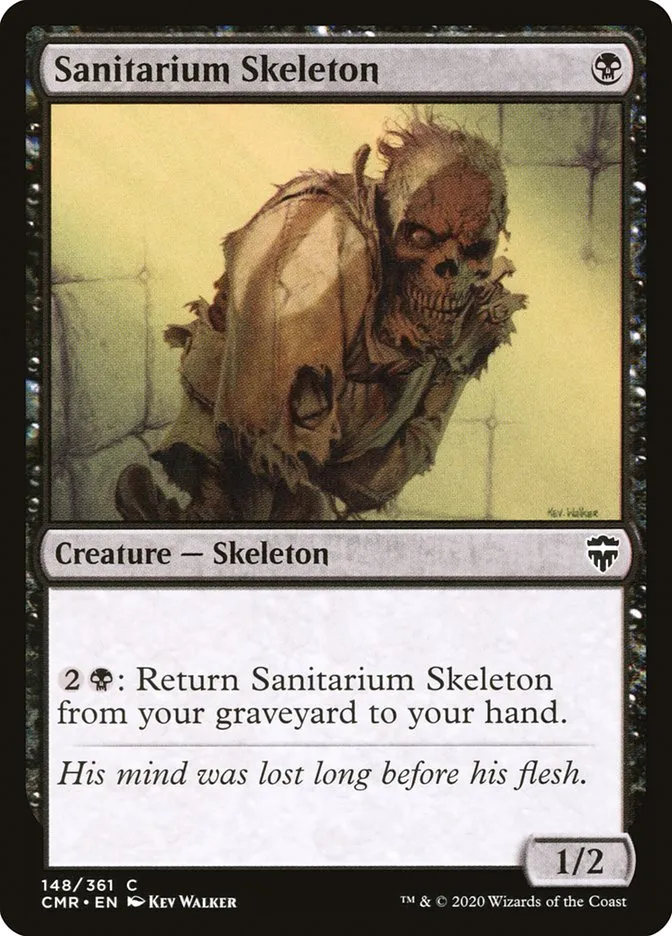 2020 Commander Legends Sanitarium Skeleton common #148 common card image