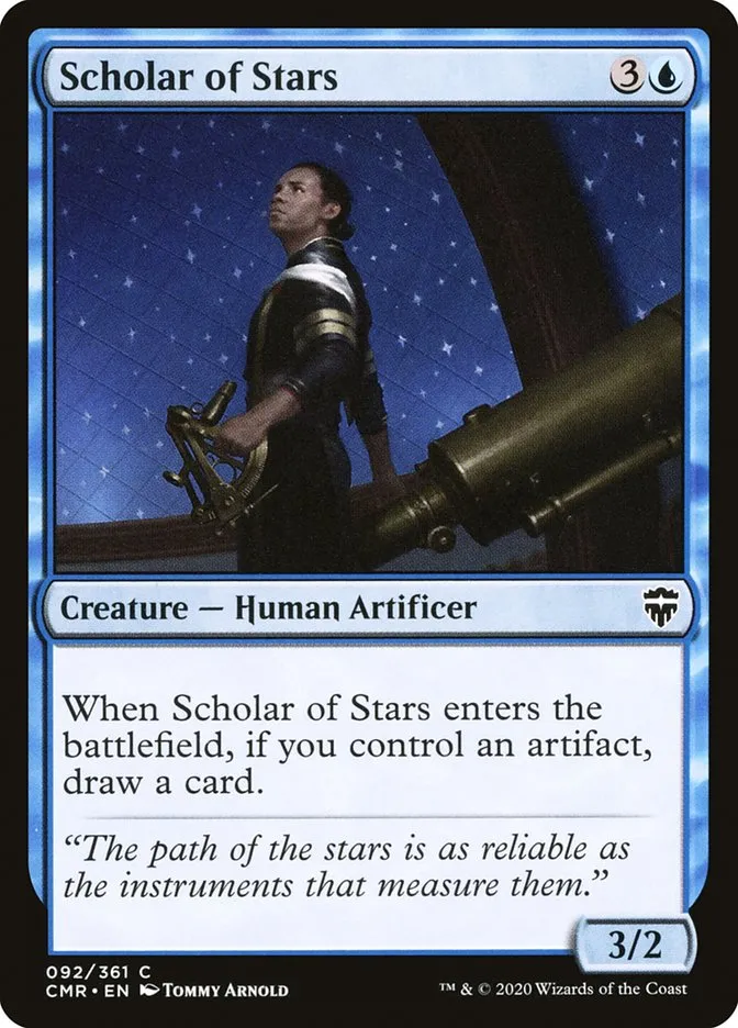 2020 Commander Legends Scholar of Stars #92 common card image