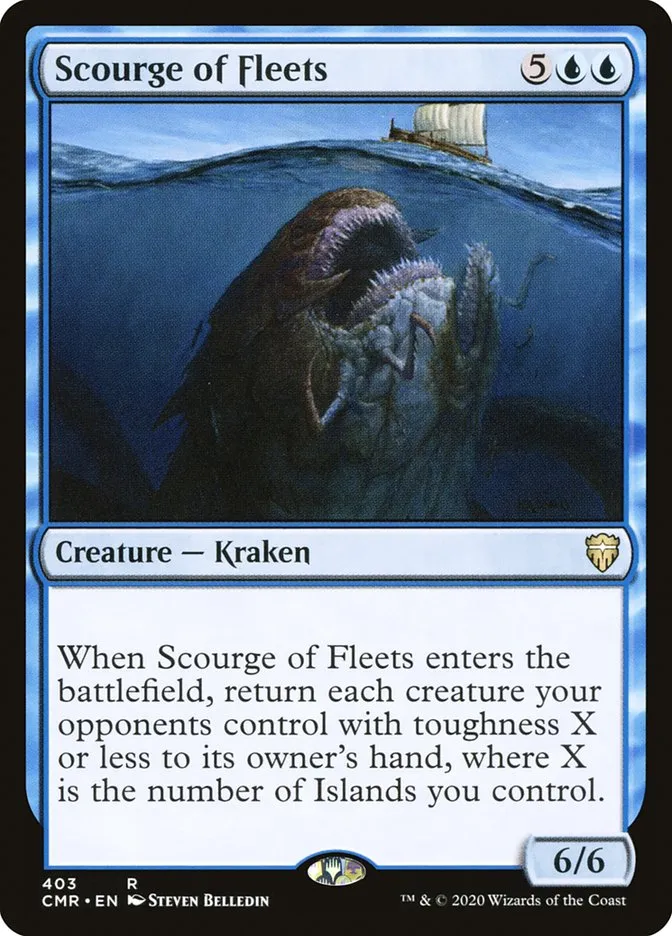 2020 Commander Legends Scourge of Fleets #403 rare card image