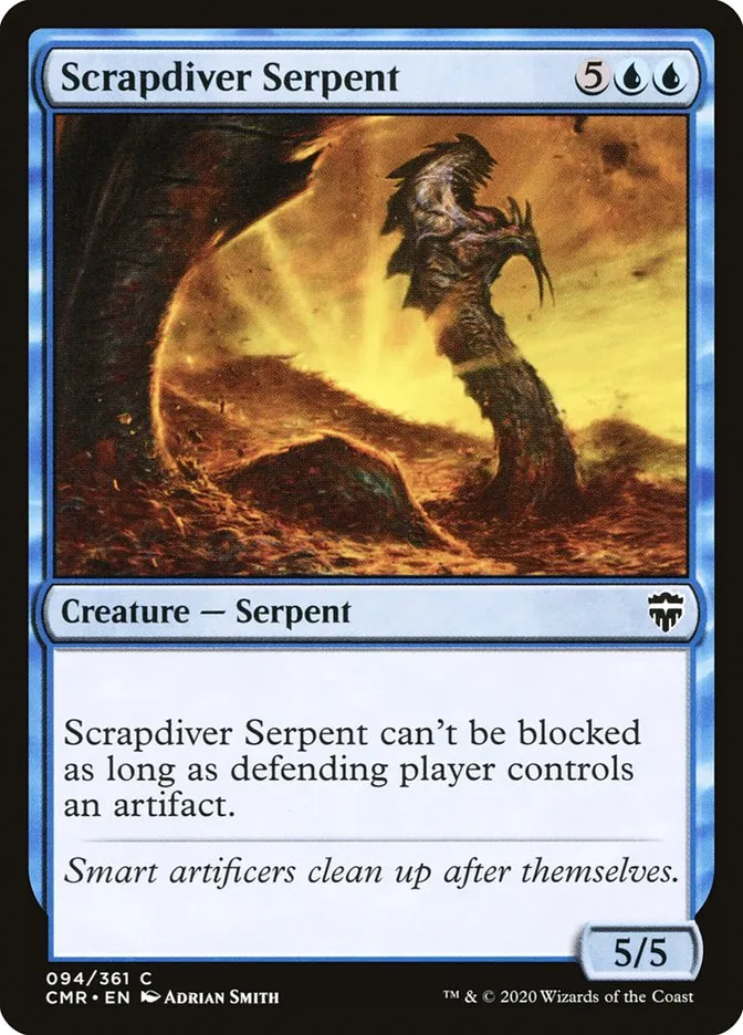 2020 Commander Legends Scrapdiver Serpent common #94 common card image