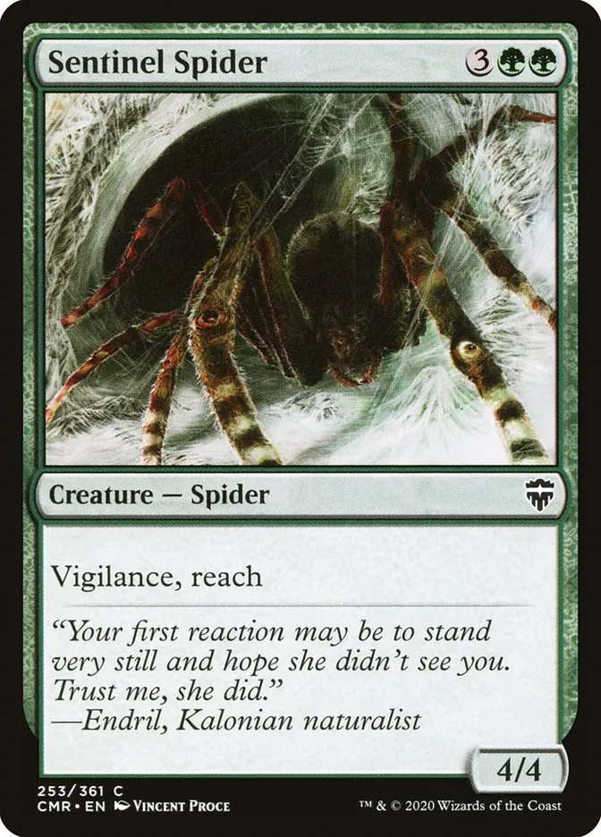 2020 Commander Legends Sentinel Spider common #253 common card image