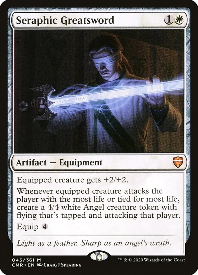 2020 Commander Legends Seraphic Greatsword mythic #45 mythic card image