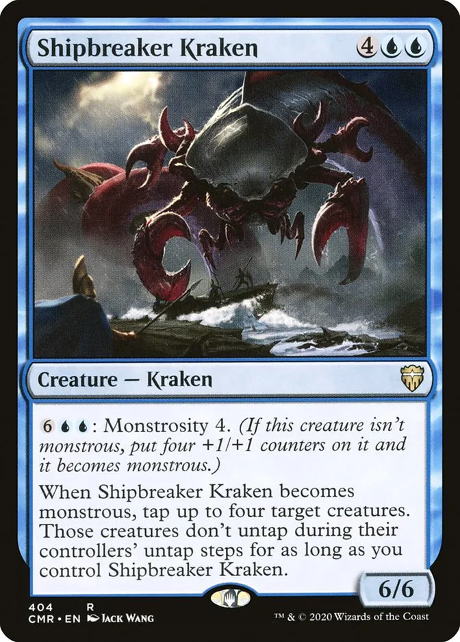 2020 Commander Legends Shipbreaker Kraken #404 rare card image