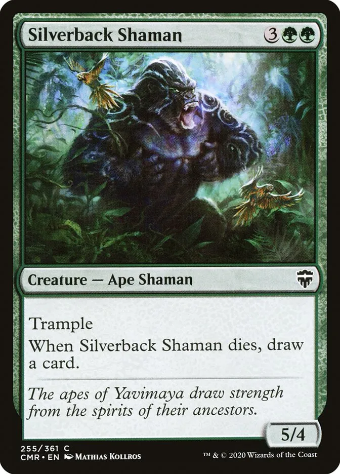 2020 Commander Legends Silverback Shaman [Foil] common #255 common card image
