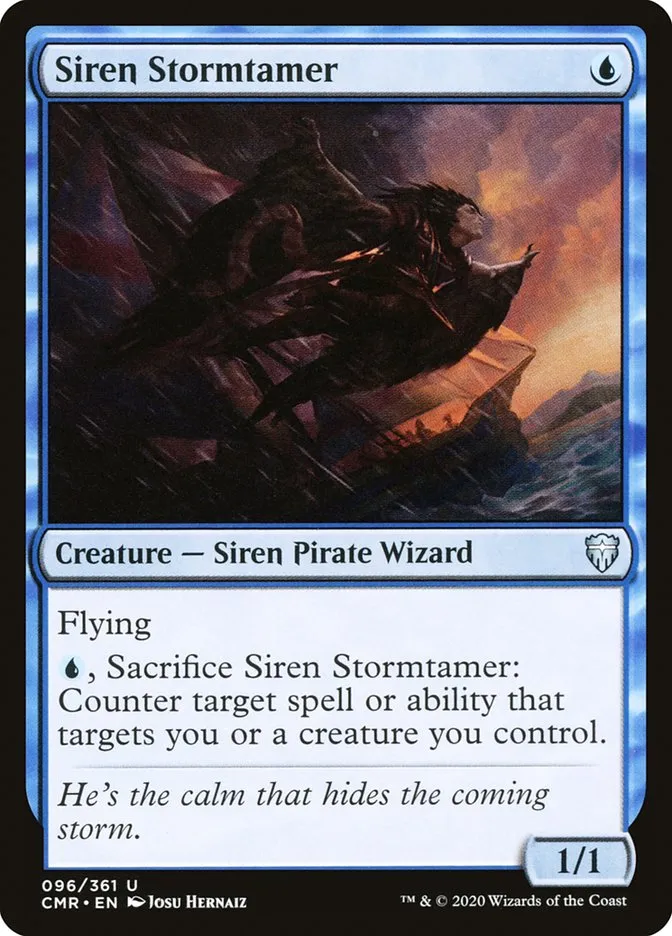 2020 Commander Legends Siren Stormtamer #96 uncommon card image