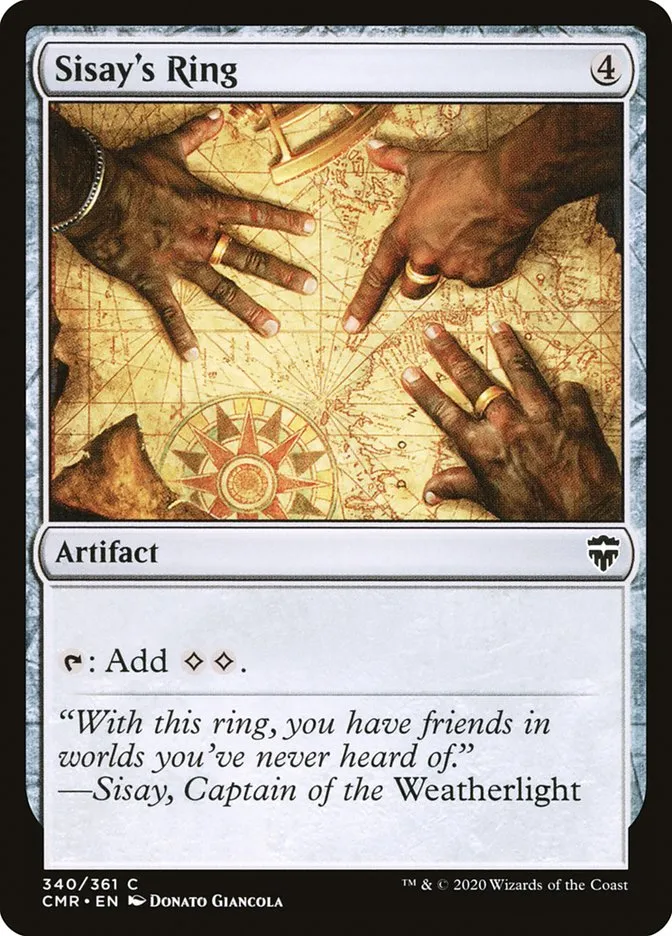 2020 Commander Legends Sisay's Ring common #340 common card image