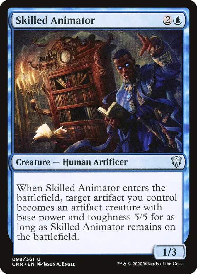 2020 Commander Legends Skilled Animator uncommon #98 uncommon card image